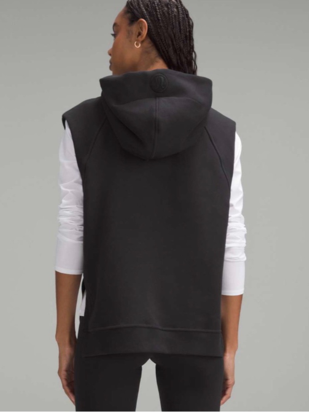 Lululemon Scuba Pullover Sleeveless Hoodie Black - Picture 2 of 8